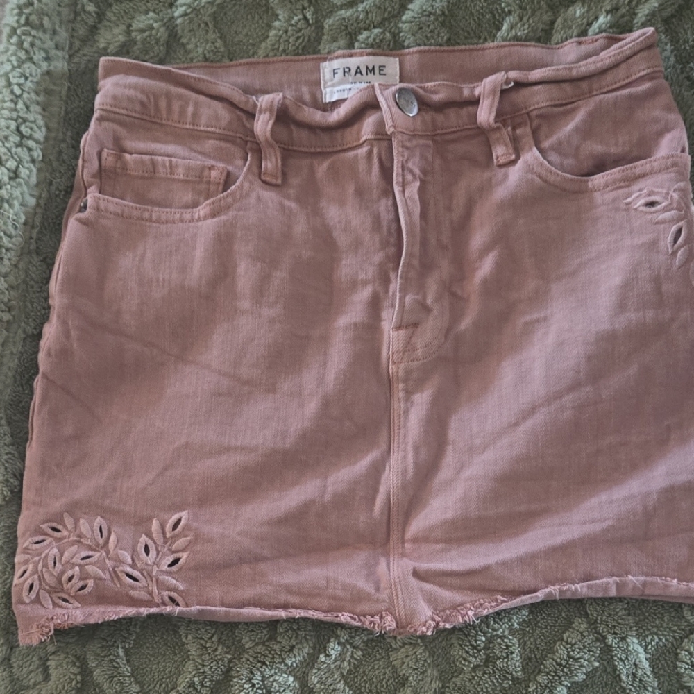 Frame Denim Women's Blush Mini Skirt